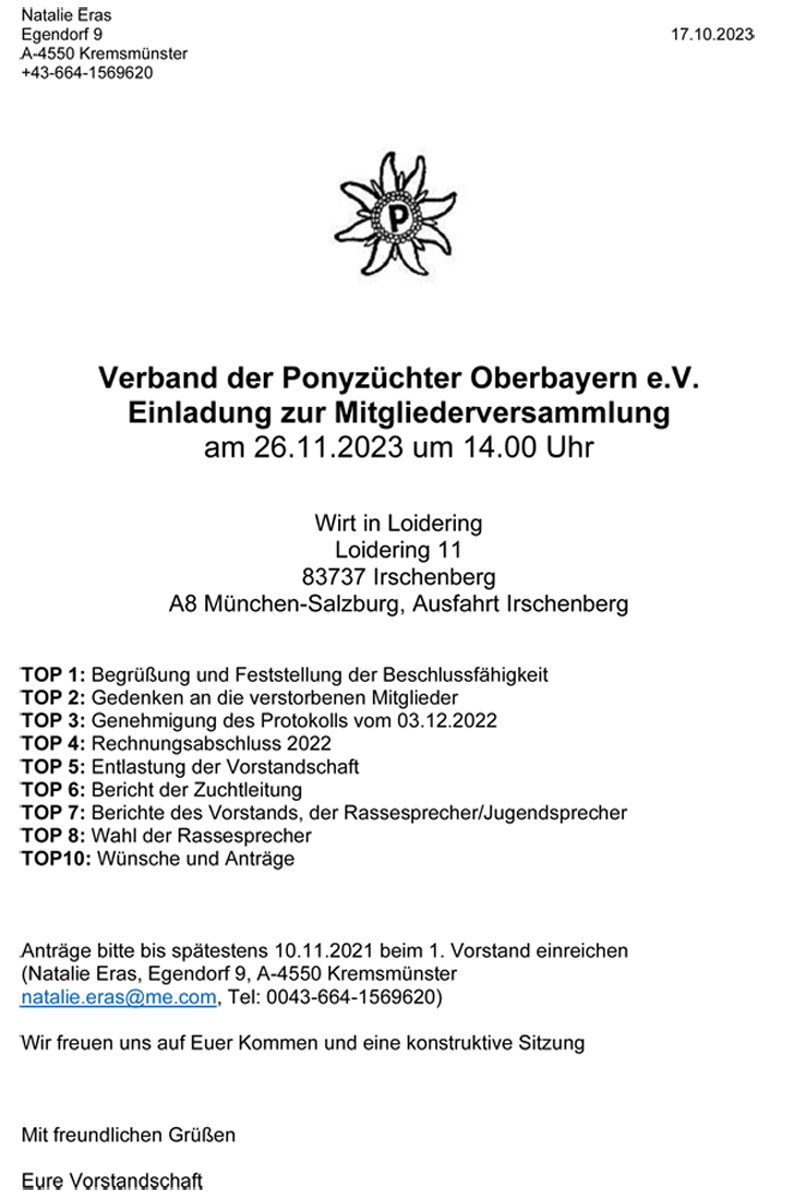 Mitgliederversammlung